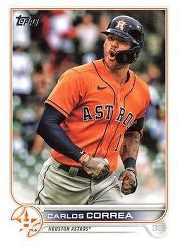 #405 Carlos Correa - Houston Astros - 2022 Topps Baseball