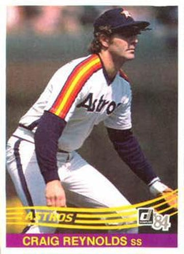 #405 Craig Reynolds - Houston Astros - 1984 Donruss Baseball