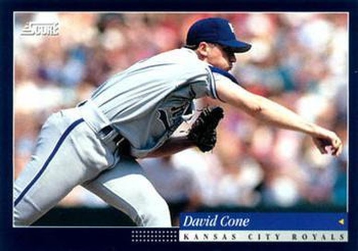 #405 David Cone - Kansas City Royals -1994 Score Baseball