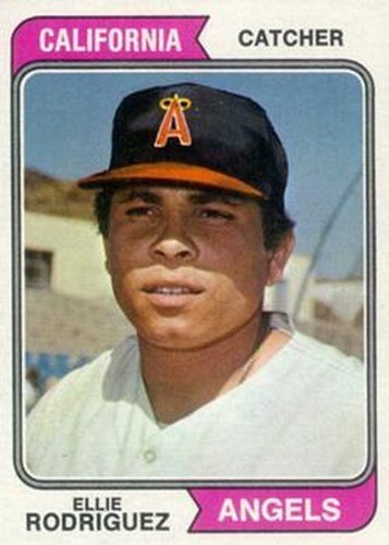 #405 Ellie Rodriguez - California Angels - 1974 Topps Baseball