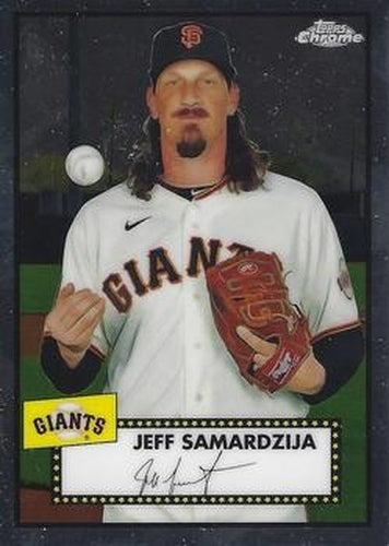 #405 Jeff Samardzija - San Francisco Giants - 2021 Topps Chrome Platinum Anniversary Baseball