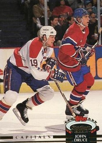 #405 John Druce - Washington Capitals - 1992-93 Stadium Club Hockey