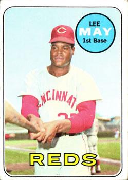 #405 Lee May - Cincinnati Reds - 1969 Topps Baseball