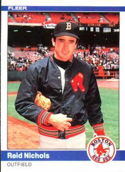 #405 Reid Nichols - Boston Red Sox - 1984 Fleer Baseball