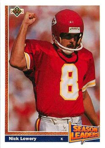 #405 Nick Lowery - Kansas City Chiefs - 1991 Upper Deck Football