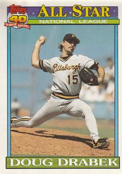 #405 Doug Drabek - Pittsburgh Pirates - 1991 O-Pee-Chee Baseball