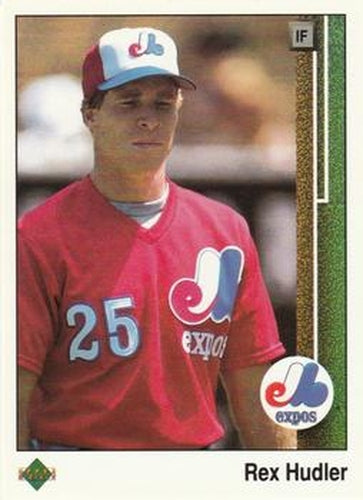 #405 Rex Hudler - Montreal Expos - 1989 Upper Deck Baseball
