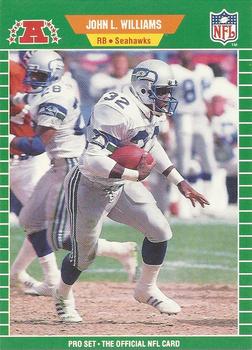 #405 John L. Williams - Seattle Seahawks - 1989 Pro Set Football