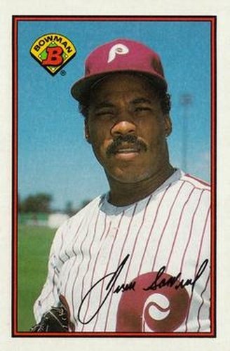 #405 Juan Samuel - Philadelphia Phillies - 1989 Bowman Baseball