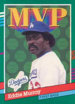 #405 Eddie Murray - Los Angeles Dodgers - 1991 Donruss Baseball