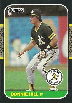 #405 Donnie Hill - Oakland Athletics - 1987 Donruss Baseball
