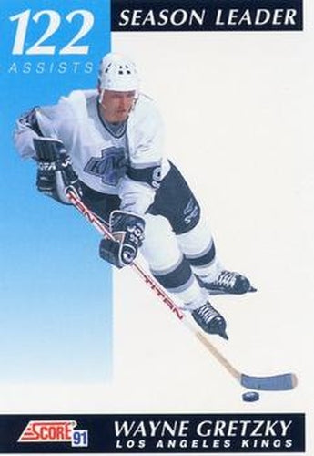 #405 Wayne Gretzky - Los Angeles Kings - 1991-92 Score American Hockey