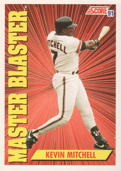 #406 Kevin Mitchell - San Francisco Giants - 1991 Score Baseball