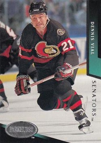#406 Dennis Vial - Ottawa Senators - 1993-94 Parkhurst Hockey