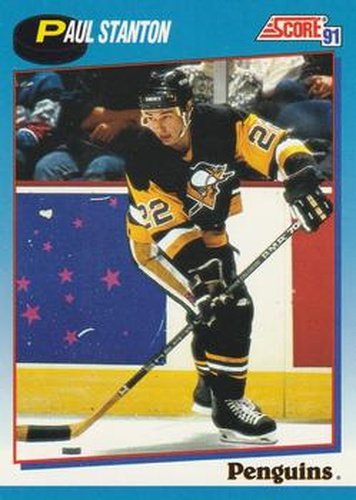 #406 Paul Stanton - Pittsburgh Penguins - 1991-92 Score Canadian Bilingual Hockey
