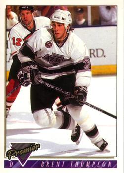 #406 Brent Thompson - Los Angeles Kings - 1993-94 O-Pee-Chee Premier Hockey