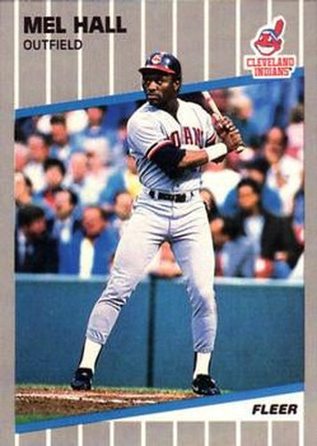 #406 Mel Hall - Cleveland Indians - 1989 Fleer Baseball
