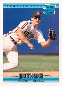 #406 Jim Thome - Cleveland Indians - 1992 Donruss Baseball