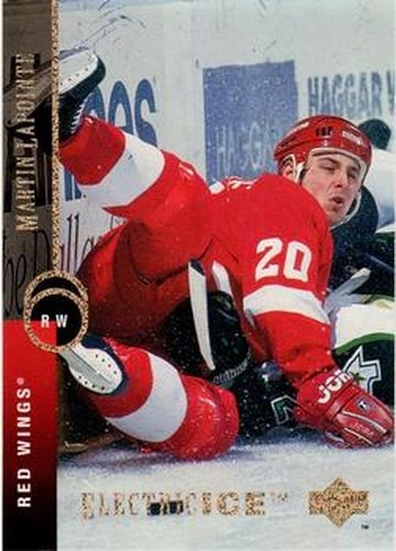 #406 Martin Lapointe - Detroit Red Wings - 1994-95 Upper Deck Hockey - Electric Ice