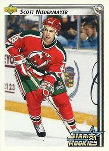 #406 Scott Niedermayer - New Jersey Devils - 1992-93 Upper Deck Hockey