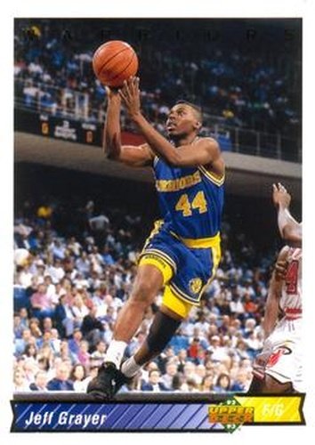 #406 Jeff Grayer - Golden State Warriors - 1992-93 Upper Deck Basketball