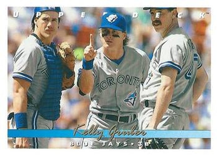 #406 Kelly Gruber - Toronto Blue Jays - 1993 Upper Deck Baseball