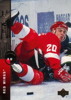 #406 Martin Lapointe - Detroit Red Wings - 1994-95 Upper Deck Hockey