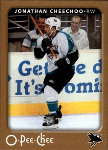 #406 Jonathan Cheechoo - San Jose Sharks - 2006-07 O-Pee-Chee Hockey