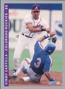 #406 Vinny Castilla - Colorado Rockies - 1993 Fleer Baseball