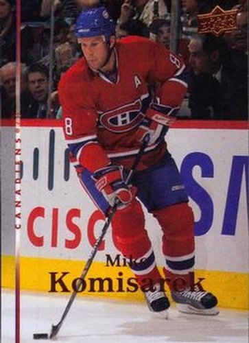 #406 Mike Komisarek - Montreal Canadiens - 2007-08 Upper Deck Hockey
