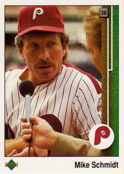 #406 Mike Schmidt - Philadelphia Phillies - 1989 Upper Deck Baseball