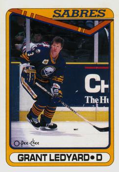 #406 Grant Ledyard - Buffalo Sabres - 1990-91 O-Pee-Chee Hockey