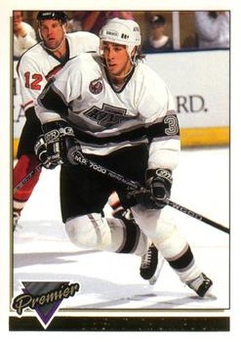 #406 Brent Thompson - Los Angeles Kings - 1993-94 O-Pee-Chee Premier Hockey - Gold