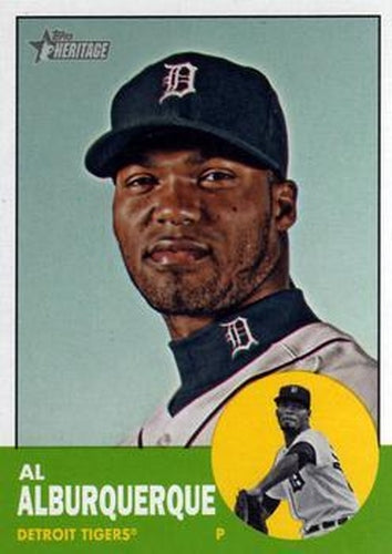 #406 Al Alburquerque - Detroit Tigers - 2012 Topps Heritage Baseball