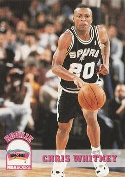 #406 Chris Whitney - San Antonio Spurs - 1993-94 Hoops Basketball