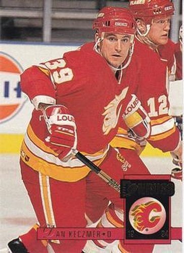 #406 Dan Keczmer - Calgary Flames - 1993-94 Donruss Hockey