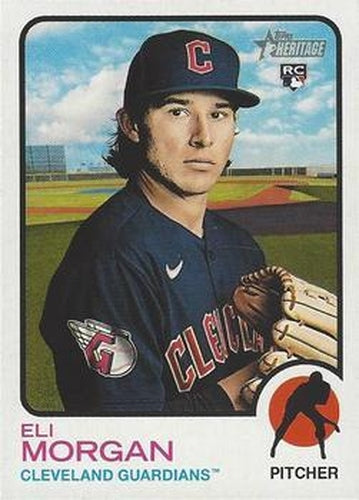 #406 Eli Morgan - Cleveland Guardians - 2022 Topps Heritage Baseball