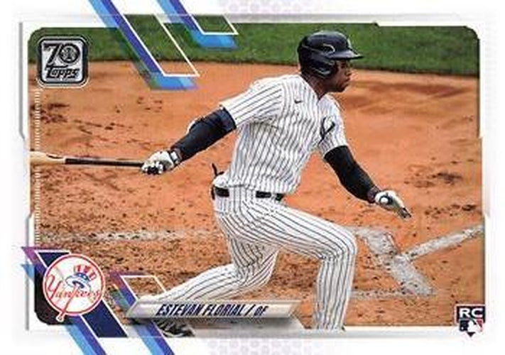 #406 Estevan Florial - New York Yankees - 2021 Topps Baseball