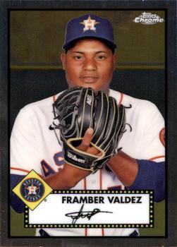 #406 Framber Valdez - Houston Astros - 2021 Topps Chrome Platinum Anniversary Baseball