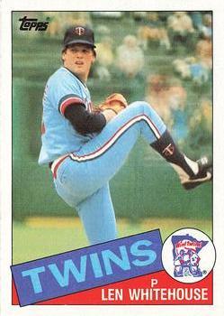 #406 Len Whitehouse - Minnesota Twins - 1985 Topps Baseball