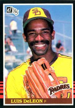 #406 Luis DeLeon - San Diego Padres - 1985 Donruss Baseball