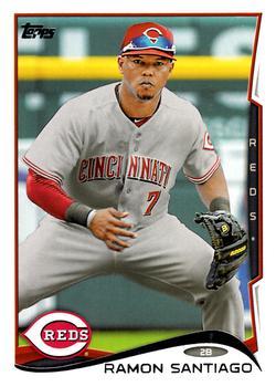 #406 Ramon Santiago - Cincinnati Reds - 2014 Topps Baseball