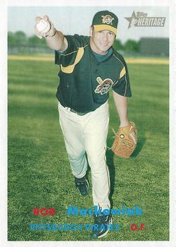 #406 Rob Mackowiak - Pittsburgh Pirates - 2006 Topps Heritage Baseball