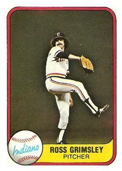 #406 Ross Grimsley - Cleveland Indians - 1981 Fleer Baseball