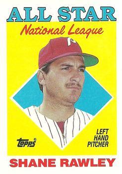 #406 Shane Rawley - Philadelphia Phillies - 1988 Topps Baseball
