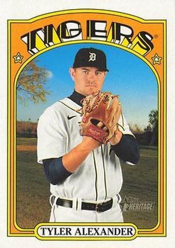 #406 Tyler Alexander - Detroit Tigers - 2021 Topps Heritage Baseball