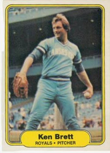#406 Ken Brett - Kansas City Royals - 1982 Fleer Baseball