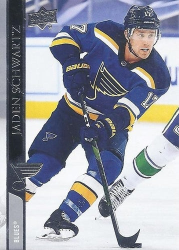 #406 Jaden Schwartz - St. Louis Blues - 2020-21 Upper Deck Hockey