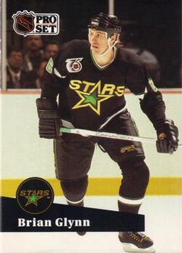 #406 Brian Glynn - 1991-92 Pro Set Hockey