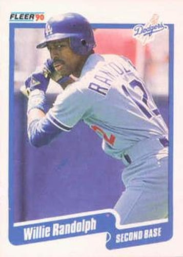 #406 Willie Randolph - Los Angeles Dodgers - 1990 Fleer USA Baseball